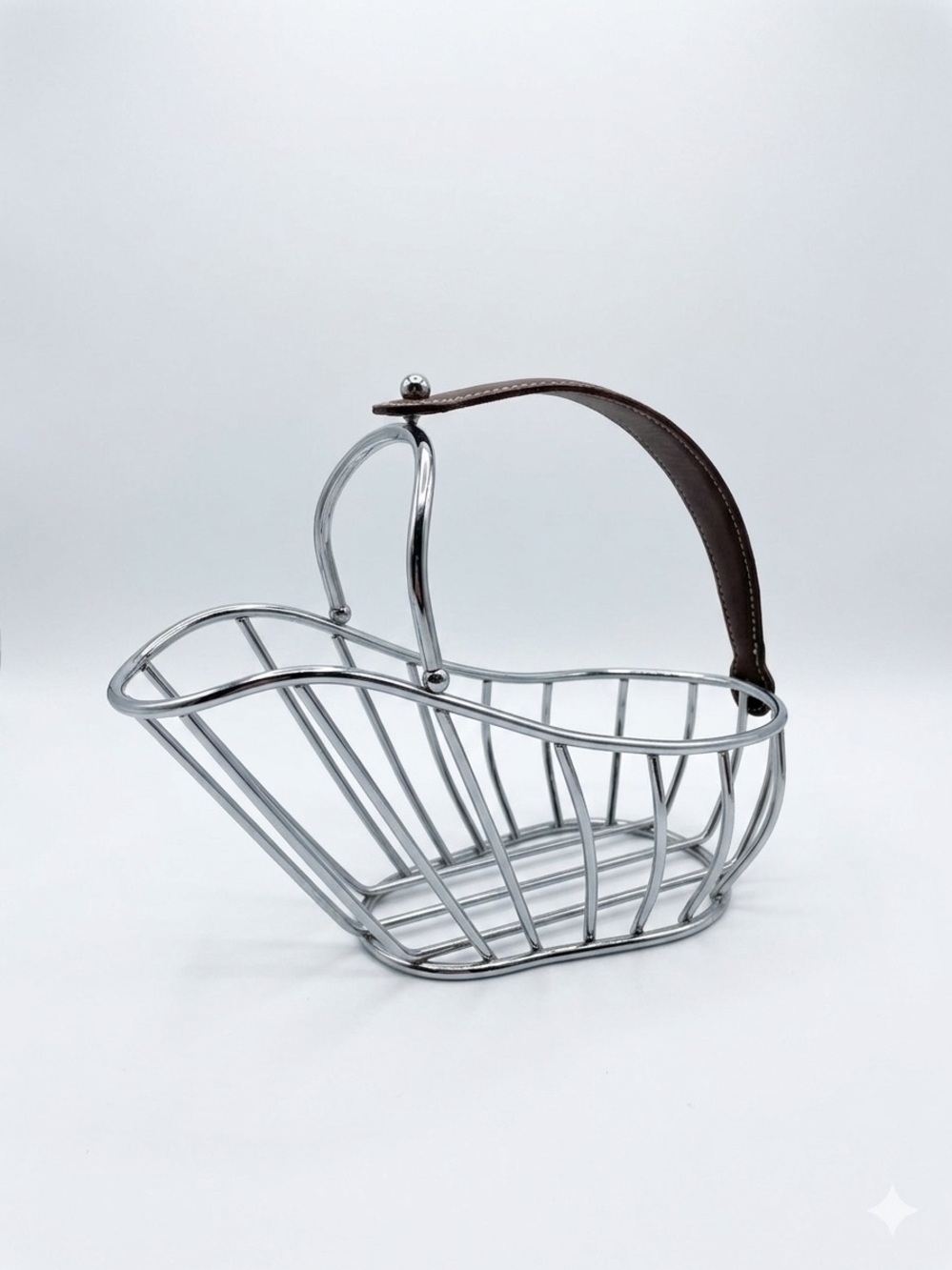 Chrome Wired Decor Basket